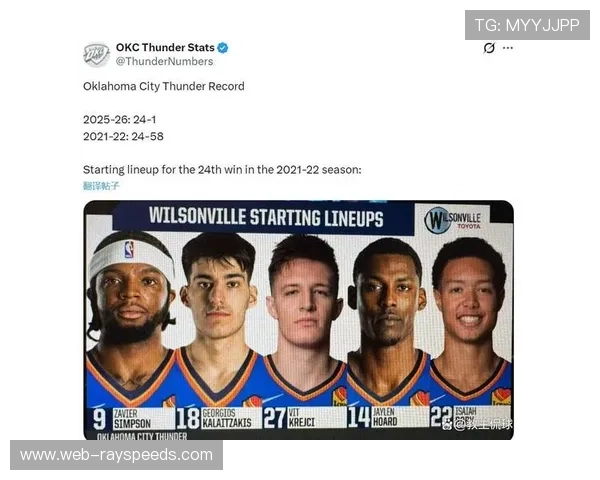 文班亚马对雷霆场均25+10，新星崛起势不可挡